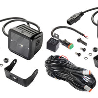 Hella Universal Black Magic 3.2in LED Cube Kit - Spot Beam