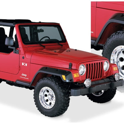 Bushwacker 97-06 Jeep TJ Pocket Style Flares 4pc - שחור