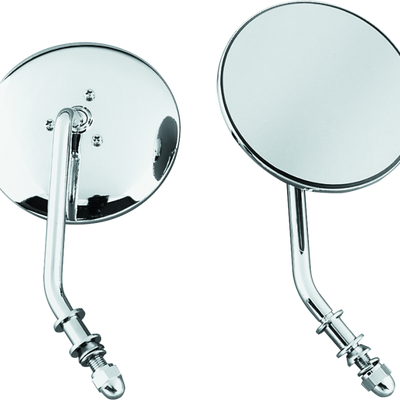 Bikers Choice 65-Up Chrome 4 אינץ' מראה גזע קצר עגול שמאלי מותאם אישית