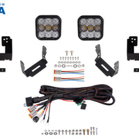 Diode Dynamics 07-18 Jeep JK Wrangler SS5 Bumper LED Pod Light Kit - ספורט צהוב נהיגה