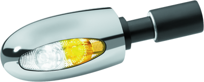 Kuryakyn Bl 1000 7/8-1 אינץ' כידון עם קצוות חלולים כרום לבן/ענבר