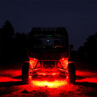 KC HiLiTES Cyclone V2 LED - עדשה חלופית - אדום - 6-PK