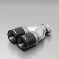 Remus 2005 Seat Toledo 1.6L 84mm Black Chrome Straight with/Carbon Insert tail Pipe Set (זוג)