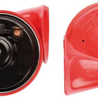 ערכת צופר חצוצרה תאומים של Hella 12V 400/500Hz (007424804 = 007424801)