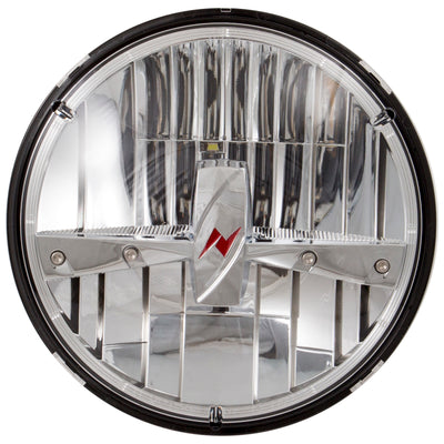 פנסי LED של ANZO אוניברסלי 7 אינץ' עגול LED פנס אוניברסלי כרום (זוג)