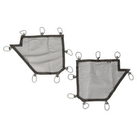 כיסויי דלתות צינור רכס מחוספסים זוג אחורי שחור 07-18 ג'יפ רנגלר JKU