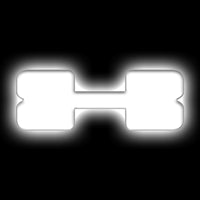 ORACLE Lighting תגי אותיות לד אוניברסלי מואר - מט גימור משטח - X ראה אחריות