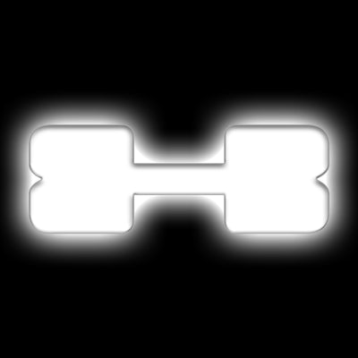 ORACLE Lighting תגי אותיות לד אוניברסלי מואר - מט גימור משטח - X ראה אחריות