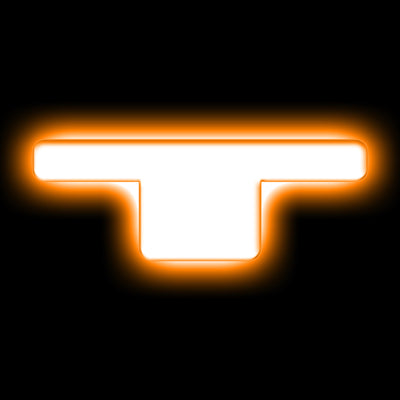 ORACLE Lighting תגי אותיות לד אוניברסלי מואר - מט גימור משטח - T SEE אחריות