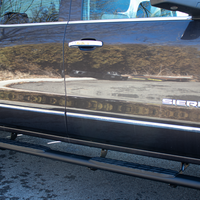 Fishbone Offroad 07-18 שברולט סילברדו 1500/2500/3500 מדרגות צד סגלגלות במונית צוות - מרקם שחור