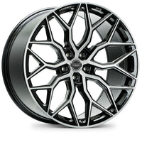 Vossen HF-2 20x10.5 / 5x112 / ET30 / Deep Face / 66.56 - גלגל שחור מבריק מבריק