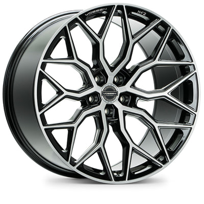 Vossen HF-2 20x10.5 / 5x114.3 / ET45 / Deep Face / 73.1 - גלגל שחור מבריק מבריק