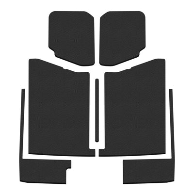 DEI 20-22 Jeep Gladiator JT 4-Dor Mat Boom Mat Kit Complete Headliner - 7 חלקים - מראה עור שחור