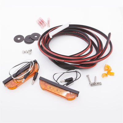 Bushwacker 99-18 אוניברסלי 2-wire Led Marker Light Kit עבור אבוקות בסגנון שטוח