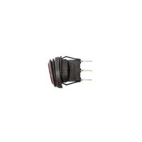 KC HiLiTES LED מואר 10A מתג אור רוקר עגול - אדום