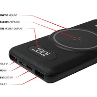 aFe Wireless 10,000 MAH Power Bank עם תצוגה דיגיטלית