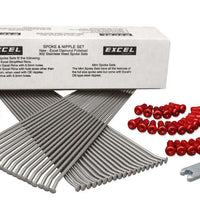 סט חישור אחורי/אדום של אקסל (עם מפתח ברגים) - 8 מד / 36 כמות - אדום