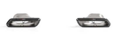 Akrapovic 2018 Mercedes Benz E63 (W213) Evolution Tail Pipe Set (פחמן מבריק)