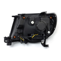 AlphaRex 05-11 Toyota Tacoma PRO-Series מקרן פנסי קרש עיצוב בסגנון אלפא שחור עם DRL