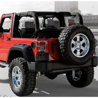 Bushwacker 07-18 Jeep Wrangler Max Pocket Style Flares כיסוי מורחב 2 יחידות - שחור