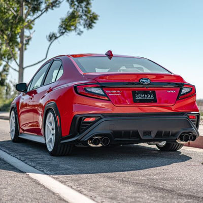 הערה 2022+ סובארו WRX VB אגזוז אחורי עם קצה קיר כפול מפלדת אל חלד שרופה