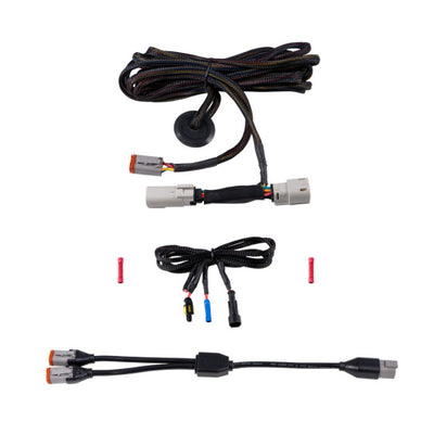 דיודה Dynamics 21-22 Ford Bronco Stage Series ערכת רתמת חיווט אור הפוך