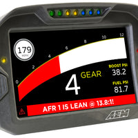 AEM CD-7 ללא רישום GPS מאופשר Race Dash סיבי פחמן תצוגה דיגיטלית ללא VDM (כניסת CAN בלבד)