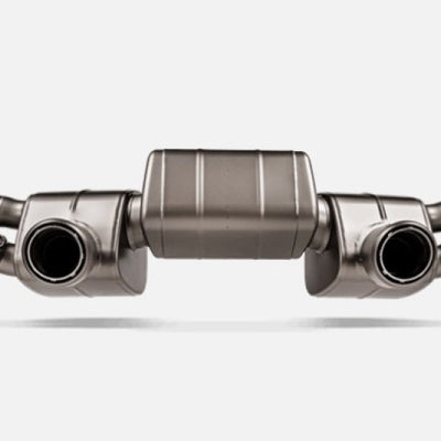 Akrapovic 2022+ Porsche 718 Cayman GT4 RS Slip On Race Line (טיטניום)