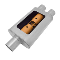 גיבסון MWA Superflow Center/עמעם סגלגל כפול - כניסת 4x9x14 אינץ'/3 אינץ'/2.5 אינץ' - יציאה אל חלד