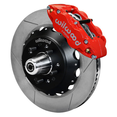 Wilwood Narrow Superlite 6R Front Big Brake Kit 14.00in GT תחרות רוטור סדרה - אדום