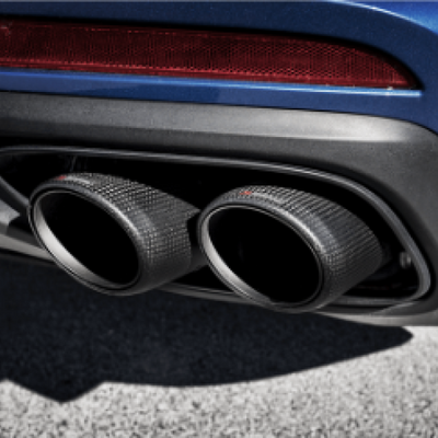 Akrapovic 17-18 Porsche Panamera Turbo Pipe Tail Set (פחמן)