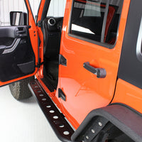 Fishbone Offroad 07-18 Jeep Wrangler JK 4 דלתות פלדה מדרגות צד - מעיל אבקה שחור