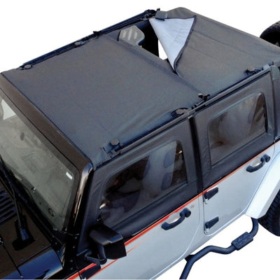 השתוללות 2007-2018 Jeep Wrangler(JK) Combo Sun Brief/Safari Top - Black Diamond