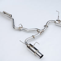 Invidia 2022+ סובארו WRX N1 Twin Outlet Single Layer SS Tip Cat-Back Exhaust