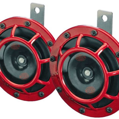 Hella Supertone Horn Kit 12V 300/500HZ אדום (003399803 = 003399801)