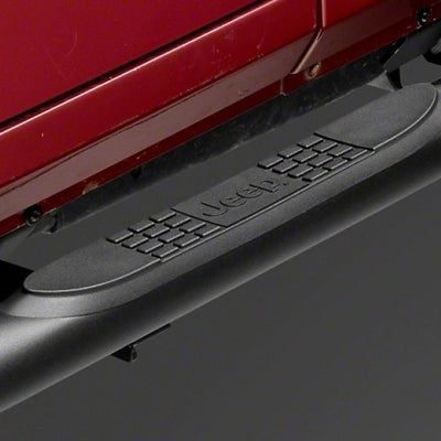 ג'יפ מורשה רשמית 07-18 ג'יפ רנגלר JK 2 דלתות 3 אינץ' סורגים צדדיים מעוקלים עם לוגו ג'יפ