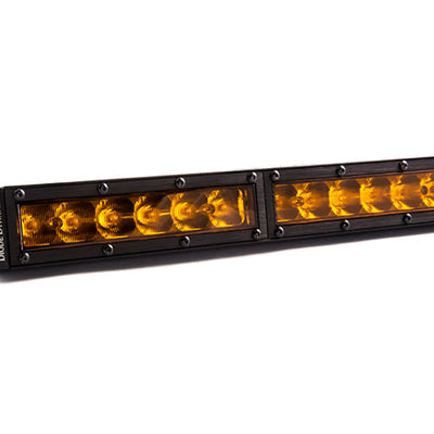 Diode Dynamics 12 In LED Light Bar שורה אחת ישרה - ענבר נהיגה בכל סדרת שלב