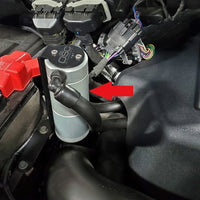 J&L 11-19 Ford F-150 2.7L/3.5L/5.0L מפריד שמן בצד הנוסע 3.0 הארכת מיכל - שקופה