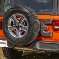 Rugged Ridge Spartacus HD יציקת ציר מנשא צמיגים 18-20 ג'יפ רנגלר JL