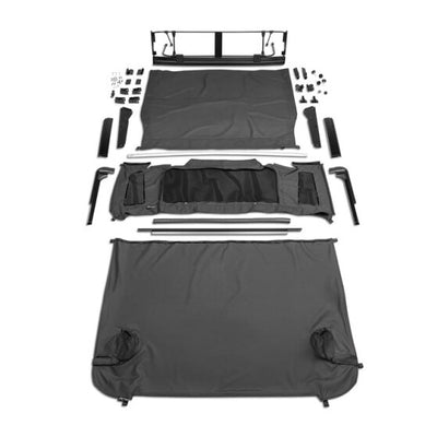 השתוללות 2007-2018 ג'יפ רנגלר(JK) 2-Dor Trailview Tonneau Top - Black Diamond