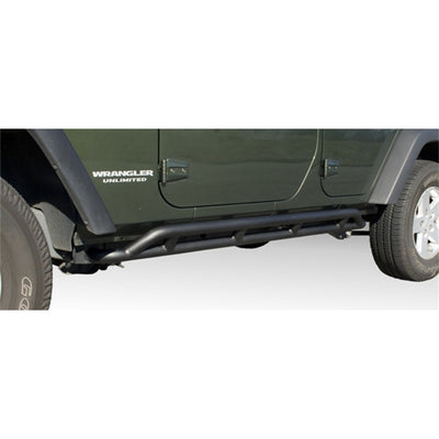 Rugged Ridge RRC Rocker Guards שחור 07-18 ג'יפ רנגלר 4 דלתות