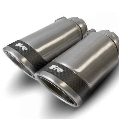 רמוס נירוסטה 84 מ"מ זווית עם סט צינור זנב טבעת פחמן (זוג)