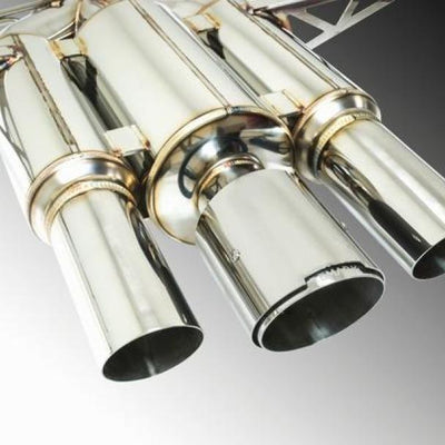 הערה אגזוז Catback 2017+ Honda Civic Type-R Spec III-Triple Tip כיסוי קצה פלדת אל חלד (מיל)