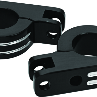 Bikers Choice Black Billet Highway Peg Mounts עבור 1.25 אינץ' מגן מנוע אוניברסלי מותאם אישית Pr