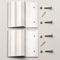 ערכת רמפה אוניברסלית לונד עבור קרשים של 2X8 אינץ' עד 2X10 אינץ' 9X7.5X2.25 אינץ' - כסף