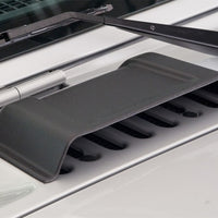 Bushwacker 98-18 Jeep Wrangler Trail Armor Hood Scoop (Tpo מרקם) - שחור