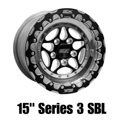 Belak 15x11 GTR Rear Rear (OEM Small Brake Kit Req) / 5x114.3 BP / גלגל מסדרה 3- Beadlock יחיד