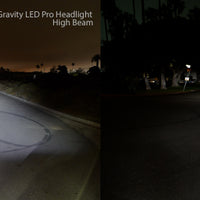 KC HiLiTES 07-18 ג'יפ JK (לא עבור רוביקון/סהרה) 7 אינץ'. Gravity LED Pro DOT פנס (Pir Pack Sys)