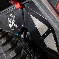 Fishbone Offroad 2018+ Jeep Wrangler JL סט קדמי/אחורי של 4 אלומיניום - Blk Powdercoat פנימי פגושים