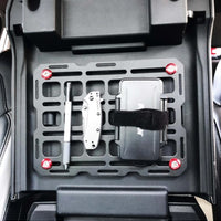 BuiltRight Industries 10in x 7.5in Tech Plate פלדה לוח הרכבה - שחור